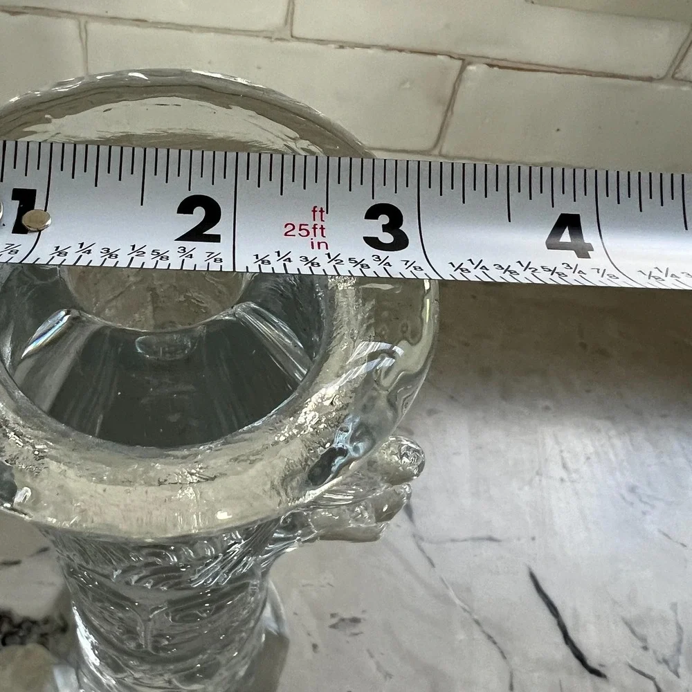 Collection of 5 VTG‎ Bertil Vallien Kosta glass Angel candle holders Sweden 70s